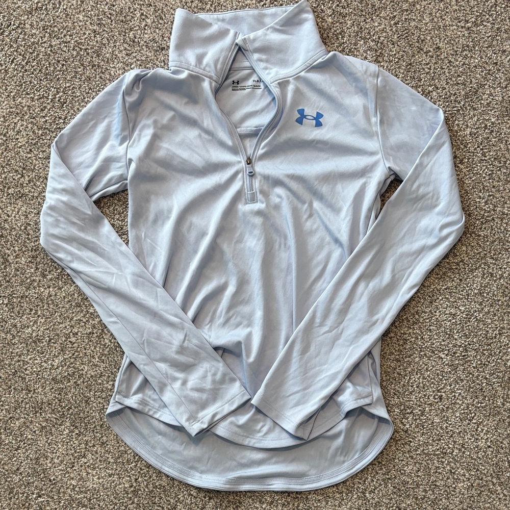 Under Armour Sky Blue Quarter-Zip Top